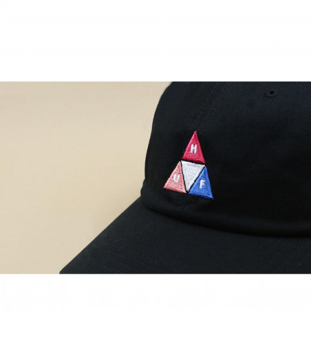 casquette Huf logo triangle noir casquette Huf logo triangle noir